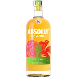 Absolut Vodka Sensations Tropical Fruit, fruchtiger Aperitif mit einem Hauch von Szechuan Pfeffer, Sommer-Getränk mit nur 20% Alkoholgehalt, 1 x 1 L