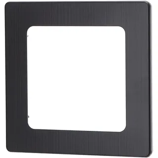 Wandschild aus Aluminium, deutsch/französisches Design, mit einem Schlüssel und eleganter schwarzer Oberfläche. Ideal, um jeden Raum mit Stil und Funktionalität zu ergänzen.