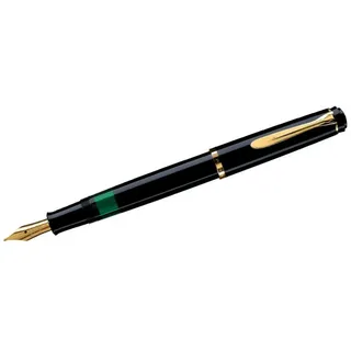 Pelikan Classic M200 Kolbenfüller schwarz/gold B (breit)