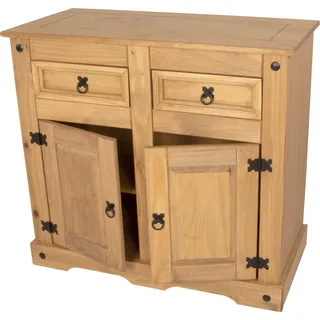 SAM® Sideboard Kommode 92 x 84 x 44 cm Kiefer massiv natur MEXICO - Beige