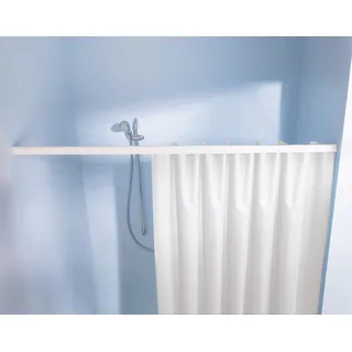 Kleine Wolke Vorhangschiene »Federschiene« Ø 24 mm ausziehbar;kürzbar für Duschvorhänge, Länge 75-125 cm, weiß