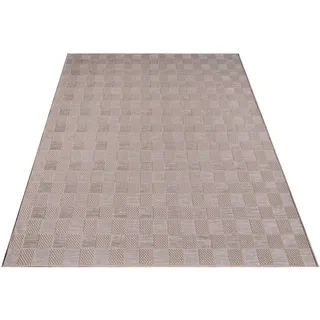 Paco Home Outdoorteppich 150/150 cm Vermont 196 , Beige , Textil , Quadratisch , 150x150 cm , strapazierfähig, für Fußbodenheizung geeignet , Teppiche und Böden, Teppiche, Outdoorteppiche