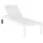 Rimini Sonnenliege 198 x 60 x 35 cm Weiß