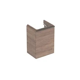Geberit Smyle Square Handwaschbecken-Unterschrank 500350JR1 44,2x61,7x35,6cm, 1 Tür rechts, Holzstruktur Nussbaum hickory