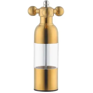 Buyer Star Haushalt 304 Edelstahl Salz- und Pfeffermühle Set Manuelles Gewürzsalz Pfeffermühle Pfefferglas 18/10,Gold