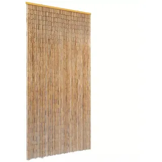vidaXL Insektenschutz Türvorhang Bambus 90 x 220 cm Braun