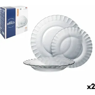 Geschirr Duralex Picardie Durchsichtig 12 Stücke (2 Stück) - Transparent