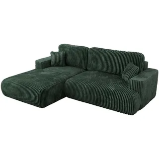 MKS Meble MKS Ecksofa Grün, Textil, 3-Sitzer, L-Form,L-Form, 271x195 cm, & Couches, Wohnlandschaften, Ecksofas