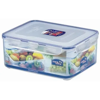 Lock & Lock Rechteckige Frischhaltedose transparent/blau 5,5 l