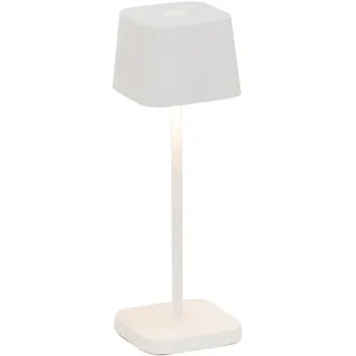 Zafferano, Ofelia Micro Lampe, Kabellose, Wiederaufladbare Tischlampe mit Touch Control, Auch für den Außenbereich Geeignet, Dimmer, 2200-3000 K, Höhe 20 cm, Farbe Weiß