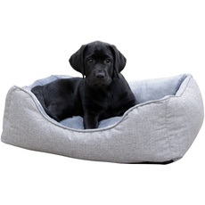 Kerbl Pet Kuschelbett Marie, grau, 61 x 48 cm