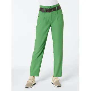 CREATION L Bundfaltenhose grün 40