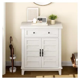 Buffet-Sideboard mit Türen, Moderner Kaffeebar-Schrank mit Verstellbaren Einlegeböden für Küche, Esszimmer, Wohnzimmer und Eingangsbereich