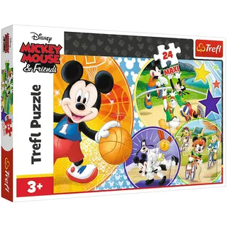 Disney Mickey Mouse Disney Mickey Muas Puzzle Time for Playing Sports 24 Maxi Teile Kinderpuzzle