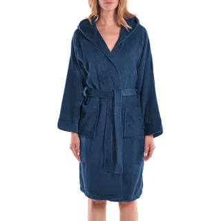 Caleffi - Minorca - Bademantel Herren - Bademantel Damen, Morgenmantel Damen – Flauschiger Damen-Morgenmantel aus Frottee und Herren-Modell aus weicher Baumwolle – ideal für Sie und Ihn