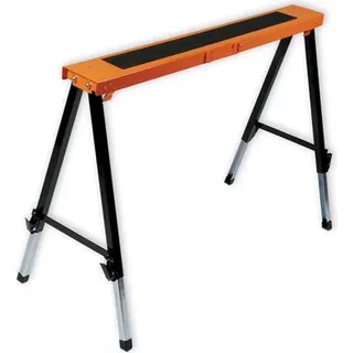 Klappständer aus Metall, höhenverstellbar, 150 kg Tragkraft, 99,5x50x63,5-90cm, für Renovierung & Garten - Silber