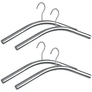 Wenko Kleiderbügel Modell Dry Edelstahl Silber 4 St.