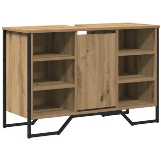 vidaXL Waschbecken Schrank Artisan Eiche 91x35x60 cm Holzwerkstoff