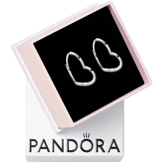 Pandora Ohrstecker asymmetrisches Herz Silber 298307C00