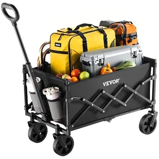 Vevor Bollerwagen 66x45x46 cm schwarz
