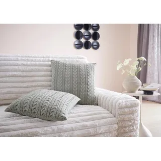 LeGer Home by Lena Gercke Kissenbezug Trisha 50 x 50 cm Grau