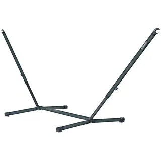 La Siesta Hängemattengestell , Schwarz , Metall , 115x110-130x320-365 cm , Gartenmöbel, Gartenschaukeln, Hängematten