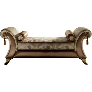 Chaiselounge Liege Chaise Couch Sofa Lounge Sitz Polster Club arredoclassic - Beige