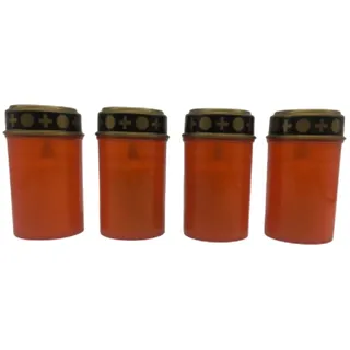 Relaxdays LED Grablicht 4 St. rot