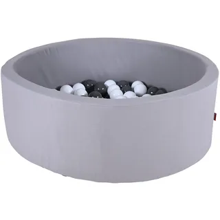 KNORRTOYS.COM 68095 Bällebad Soft 100 Balls Grey/White, grau
