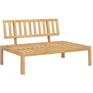 vidaXL Garten-Mittelsofa aus Paletten Massivholz Akazie - Braun