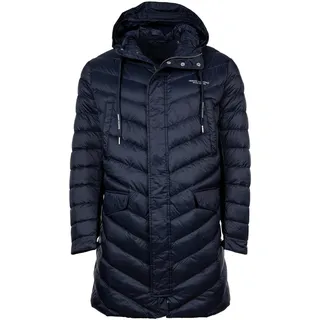 Steppjacke ARMANI EXCHANGE "Steppjacke", Herren, Gr. S, blau (dunkel blau), Obermaterial: 100% Polyamid PA. Futter: 100% Polyamid PA. 90% Daunen DOWN. 10% Federn FEATHER., Jacken Steppjacke