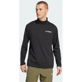 adidas Men's Terrex Multi Climacool Half Zip Long Sleeve, Black, XS
