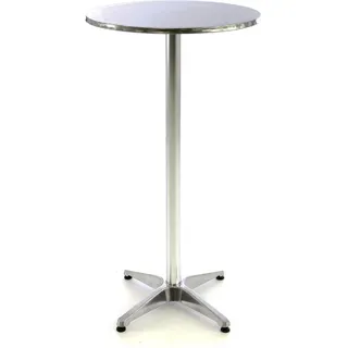 VCM Bistrotisch Ø 60 x 115 cm Silber