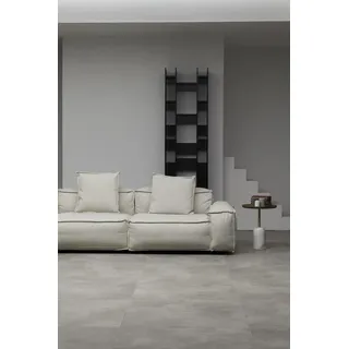 Ecksofa Polster Landhaus Modern Wohnlandschaft Stoff Sofa Couchen Möbel - Weiß