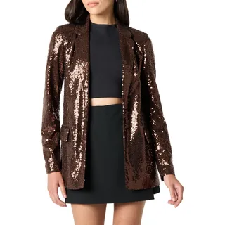 The Drop Blake Langer Blazer, Schokoladen-Pailletten, S