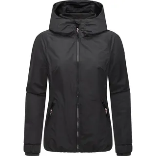 Ragwear Dizzie Warm Rain M schwarz Damen Jacke mit Kapuze