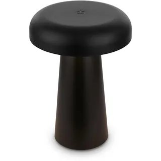 BRILONER - LED Tischlampe kabellos IP44 mit Touch, dimmbar, warmweißes Licht, Akku Tischleuchte, Nachttischlampe, Leselampe, LED Lampe, Outdoor, Touchlampe, Tischlampe Akku, 12x17 cm, Schwarz