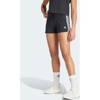 Adidas Essentials Slim 3-Streifen Shorts Black / White M