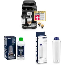 De'Longhi Magnifica Evo ECAM 292.81.B Kaffeevollautomat mit LatteCrema Milchsystem + Original EcoDecalk DLSC 500 Entkalker Wasserfilter DLSC002