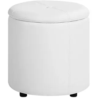 Beliani Pouf 38 x 40 x 38 cm Weiß