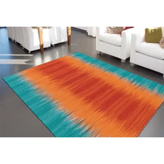 Arte Espina Kayoom Diane AE 8070« Orange/Blau 140cmx200cm (UXHXM-140-200-E)