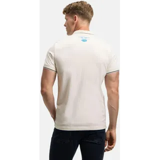 Camp David Poloshirt Cabo Verde Kurzarmshirt mit Polokragen - Beige