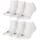 Sneaker Socken 6er Weiß 43-46