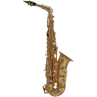 Roy Benson Eb-Alt Saxophon AS-202 (Messing-Korpus, Hoch F#-Klappe, inklusive Komplettzubehör, mit Tragegurt, premium Saxophon, für die anspruchsvollen Musiker)