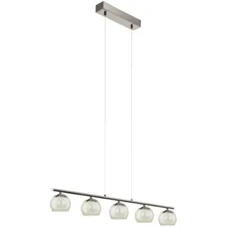EGLO Ascolese 5-flg. 90 cm modern Stahl und Glas