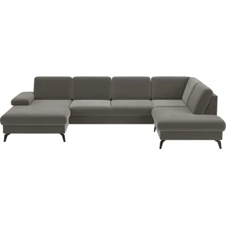 sit&more Wohnlandschaft Polyester 3-Sitzer Braun