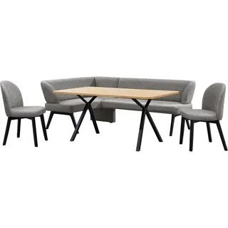 OTTO home "Aretha Essecke, Sitzgruppe, Eckbank, Küchenbank", Set, 4er, 4 Stk. tlg. Esszimmer Sitzgruppe, Tisch, Stühle und Bank gepolstert, Nosagfederung,
