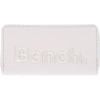 Bench Große XXL Damen Geldbörse Portemonnaie Brieftasche Clutch Reißverschluss Hellgrau - Grau