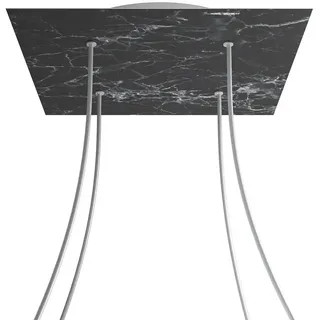 Creative Cables Kroq404f104 Xxl Rose-one Square Marquina Marmor Rosen-set - Multicolor - 400 mm