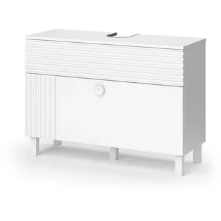 Vicco Waschbeckenunterschrank Sola Weiß 100.2 x 72.4 cm mit 2 Schubladen, - Weiß